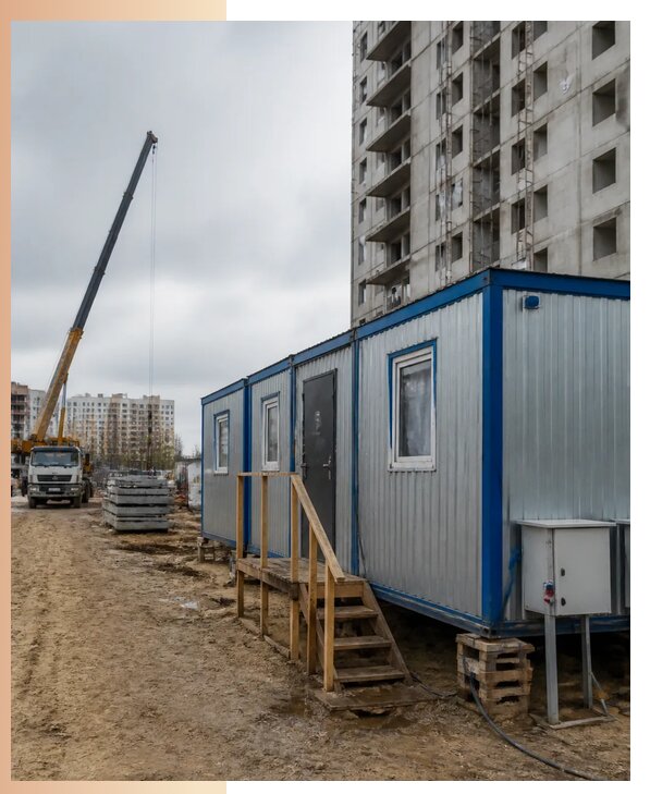Аренда строительных вагончиков для рабочих в Алапаевске